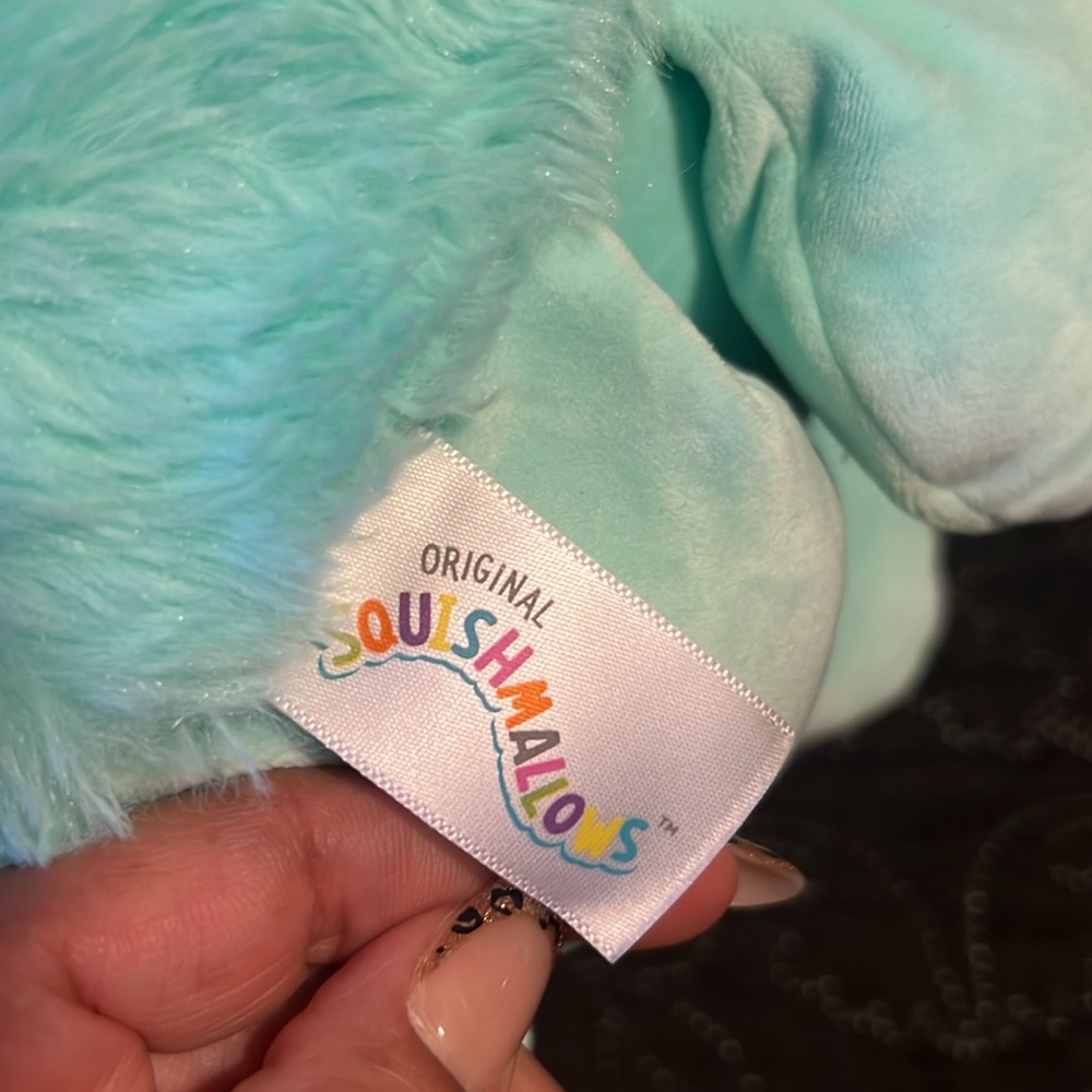 Squishmallows Ophelia The Octopus 12" Fuzzamallow Plush, FLOWER Green Belly RARE - Picture 11 of 14